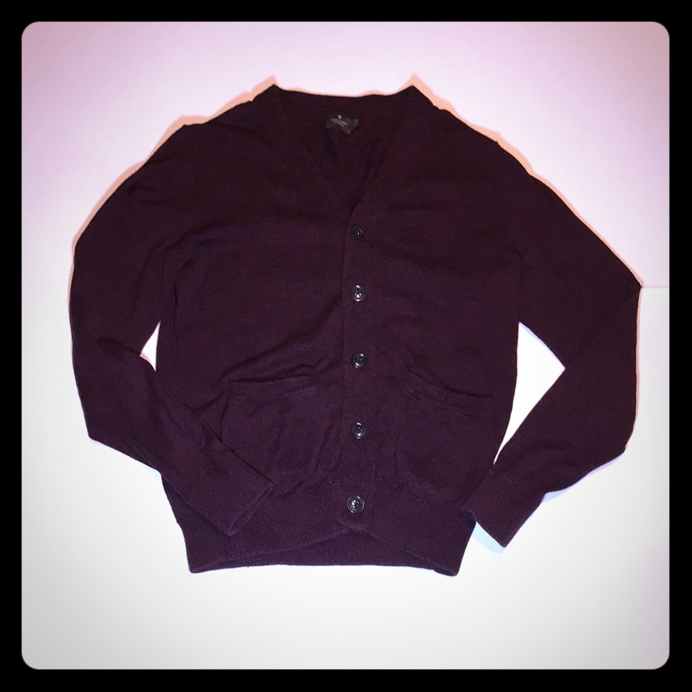 Maroon Hawkings McGill Cardigan Sweater